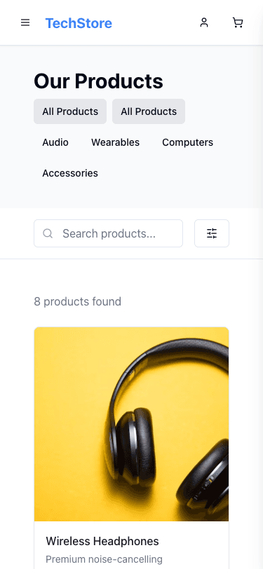 Mini Shopping Store Mobile Products